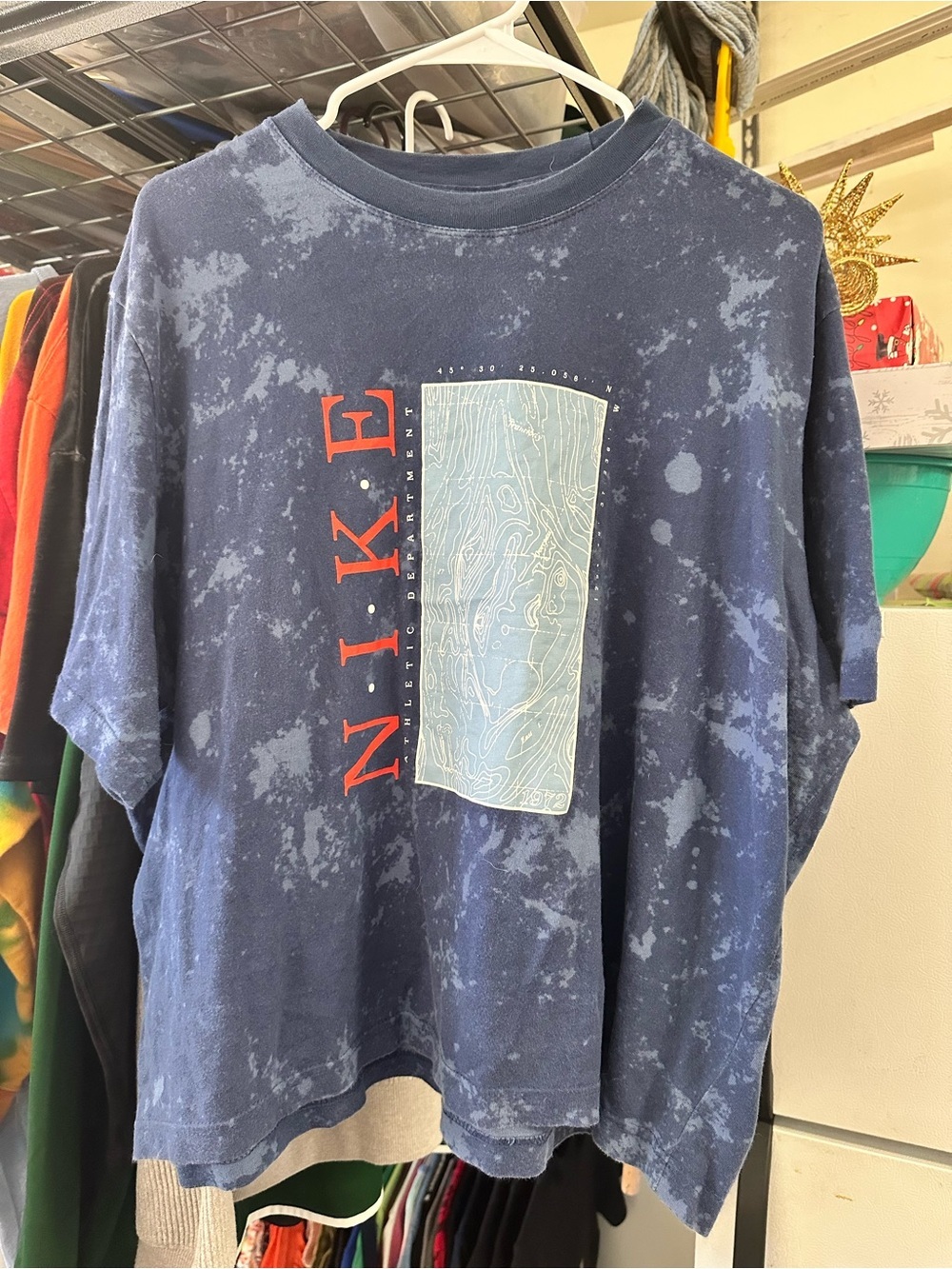 Nike Athletic Department Topographic Map T-Shirt